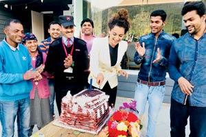 Kangana Ranaut's staff surprised the actor on her birthday 