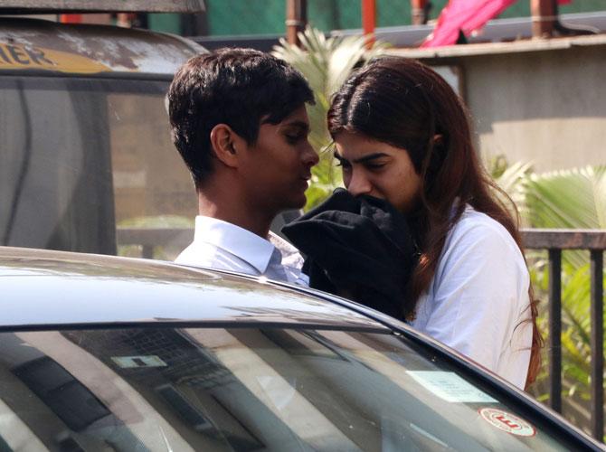 Khushi Kapoor with mystery boy