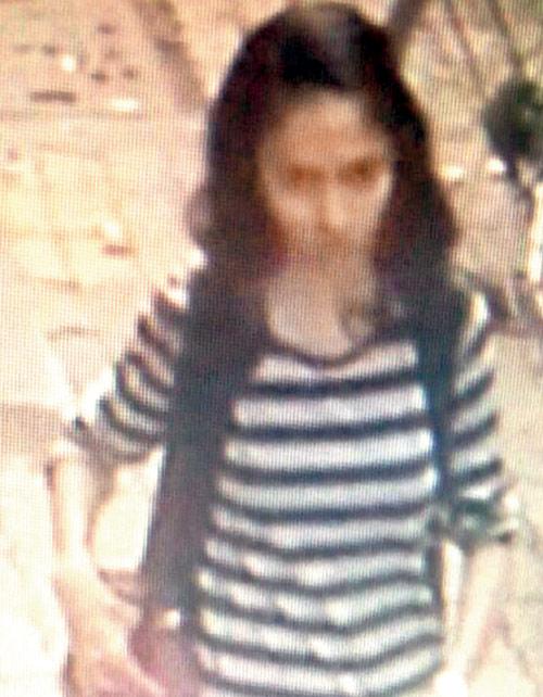 CCTV grab shows Kirti Vyas (above) walking to the main road from her home on March 16