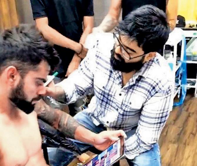 Virat Kohli gets a new tattoo in Bandra, shares photo on Instagram