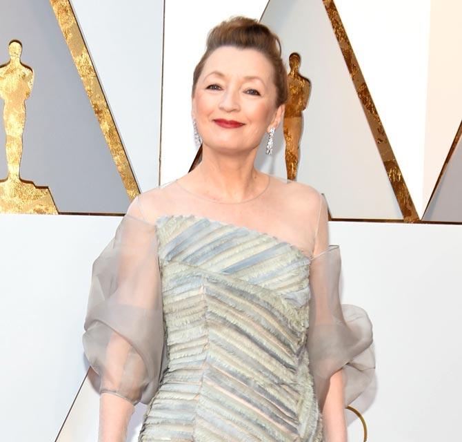 Lesley Manville not 'sour-faced' about Gary Oldman's Oscar win