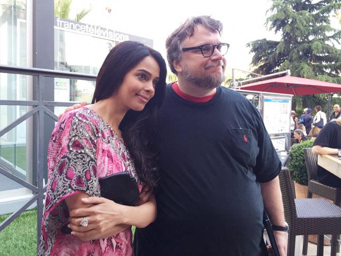 Mallika Sherawat with Guillermo del Toro