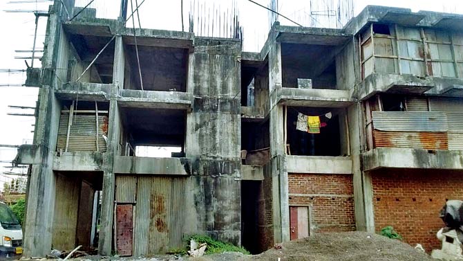The underconstruction project at Malwani, Malad