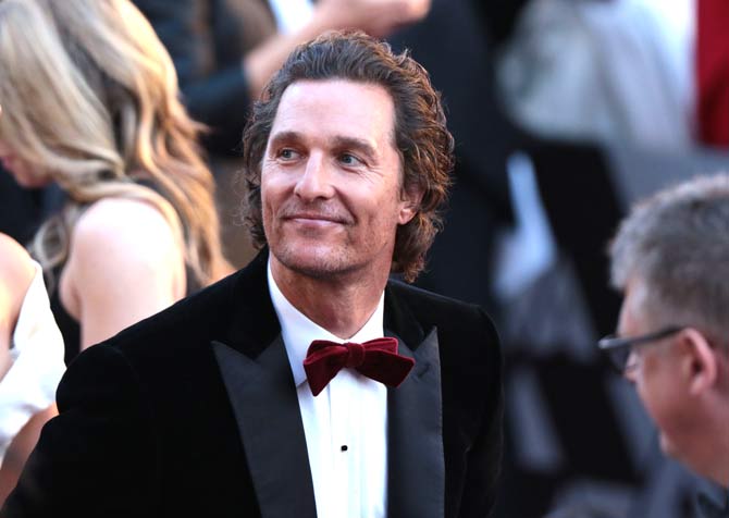 Matthew McConaughey. Pic/AFP