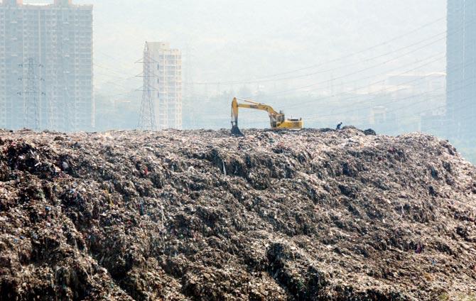 The Mulund dumping ground is the second largest dump yard in city. File pic