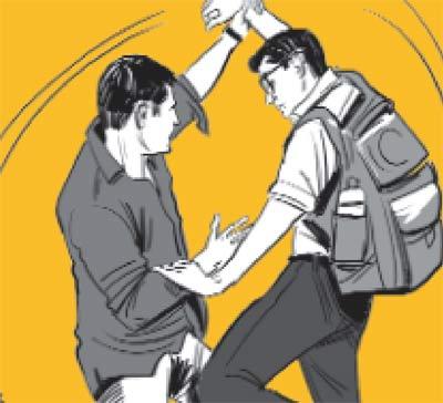 The second thief then tries to attack her, but Biphul jumps in and tries to stop him from going after his mother.