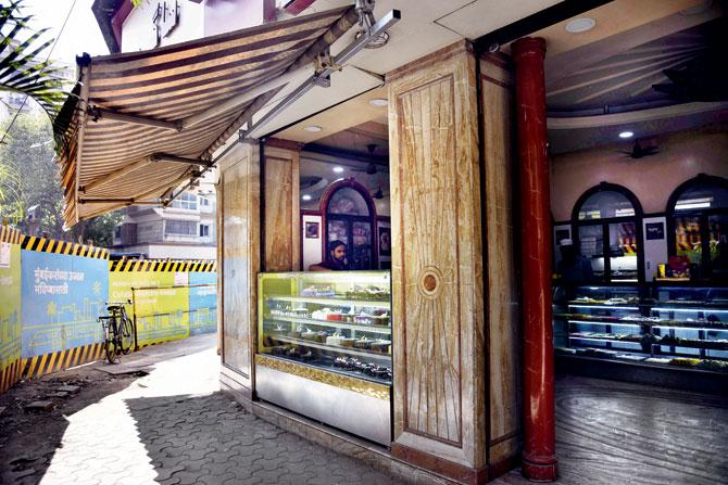 The construction has badly affected business for Tazaa Fast Food, which is cut off from view from at least two sides