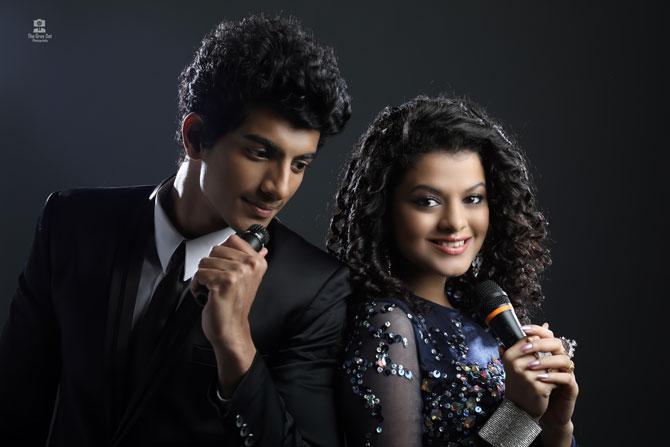 Palak Muchhal with brother Palash