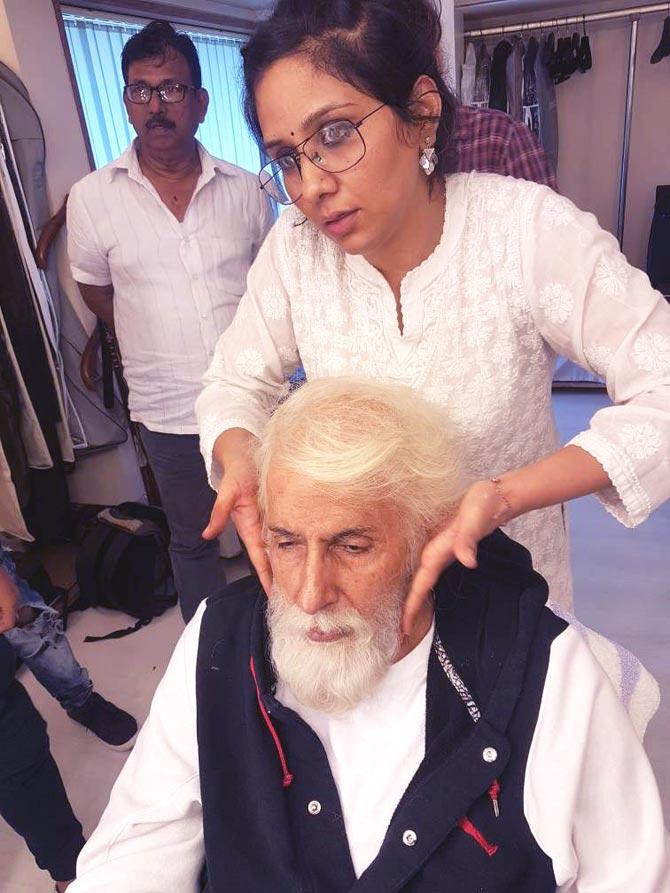 Preetisheel Singh and Amitabh Bachchan