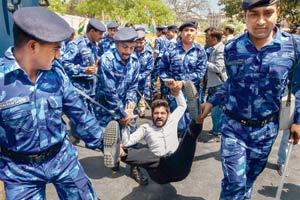 Students, Congress youth leaders protest against CBSE papers being leaked