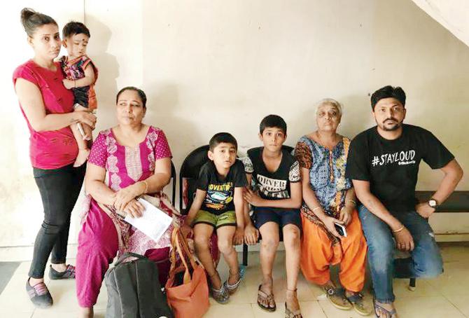 Ramesh Sharma and his family escaped with minor injuries