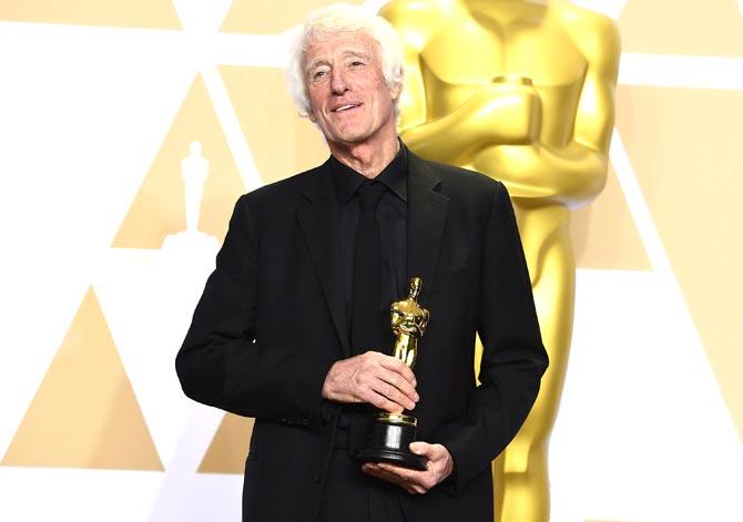 Roger Deakins, winner of the award for best cinematography for 