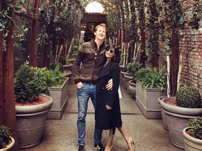 Shrimoyee Chakraborty with her partner Bruno Ruis