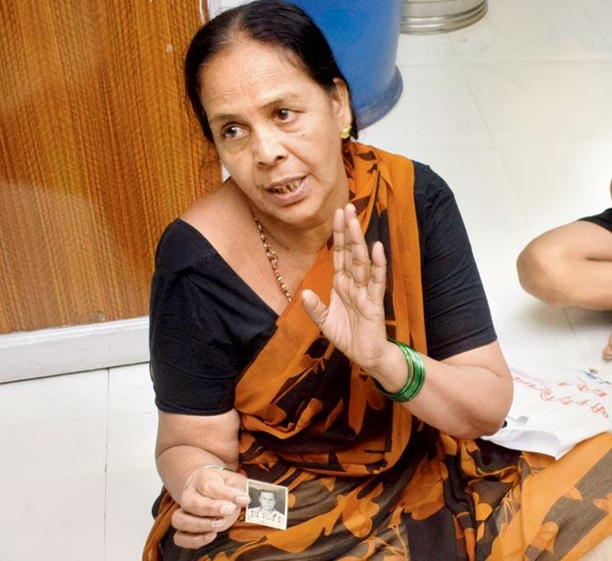 Prema Choudhary, wife of deceased Govind Choudhary (Below). Pics/Ashish Raje