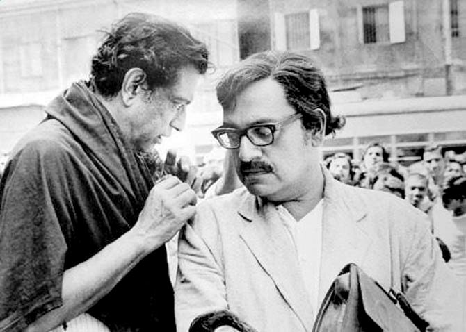 Utpal Dutt with Satyajit Ray