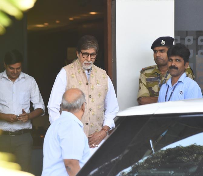 Amitabh Bachchan returns from Thugs of Hindostan shoot