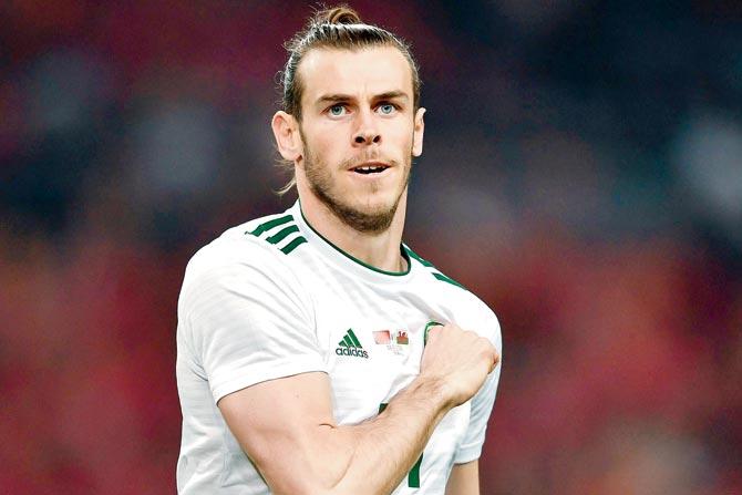 WalesGareth Bale celebrates a goal against China yesterday 