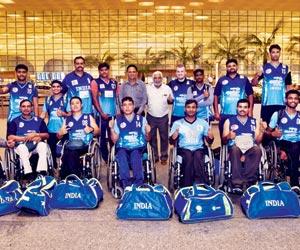India's wheelchair basketball team arrive in Mumbai after fighting the odds
