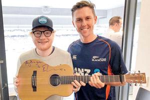 Ed Sheeran helped lift mood, says James Anderson