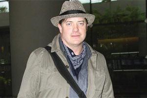 Brendan Fraser looks unrecognisable on beach holiday