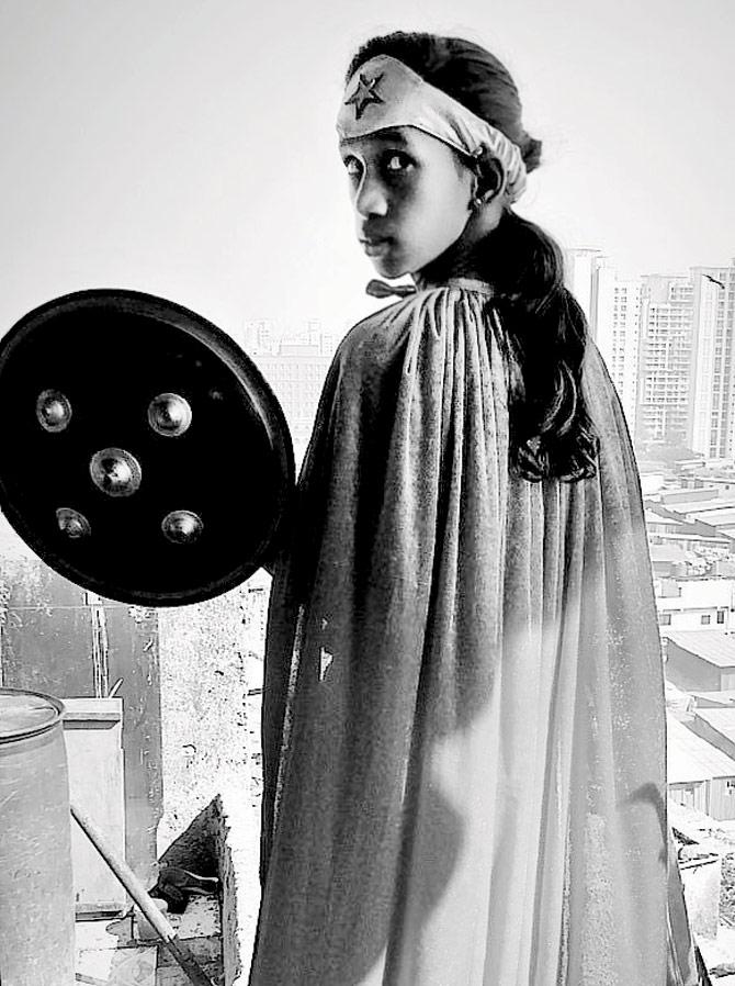 Chaitali Shinde aka Wonder Woman in a still from the video