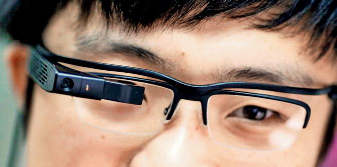 The smart glasses can match facial features in real-time with a database of suspects