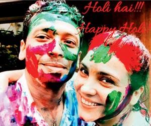 These Sporting stars and their families got into the Holi spirit