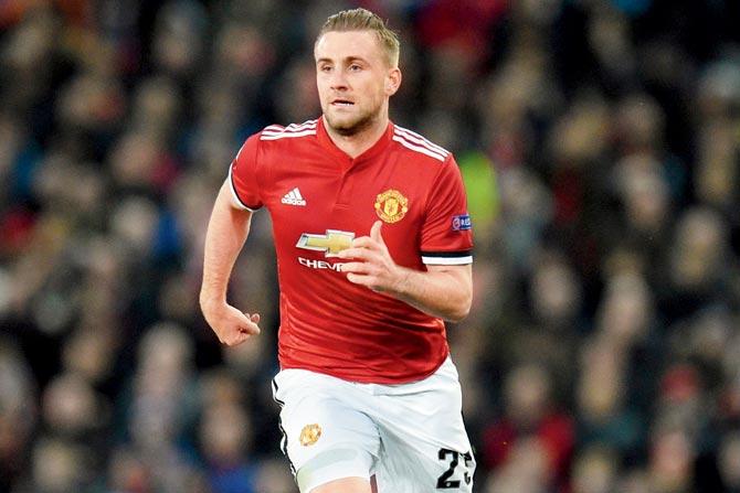 Man United Luke Shaw. Pic/AFP