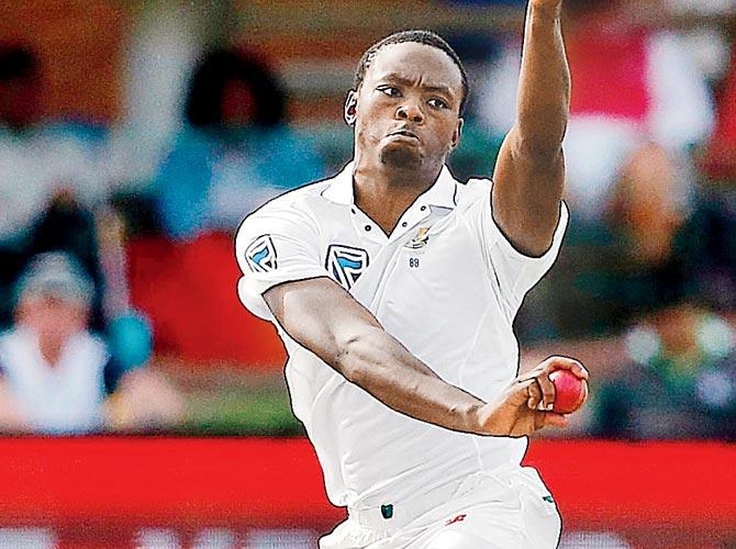 SAs Kagiso Rabada on Day One v Australia yesterday. PIC/AFP
