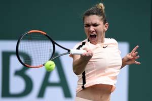 Simona Halep holds on to reach Indian Wells semi-finals