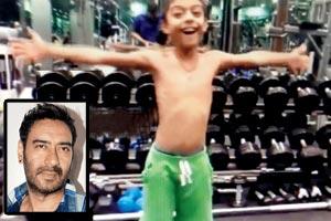 Fitness Challenge: Ajay Devgn's son does some strenuous exercises in this video