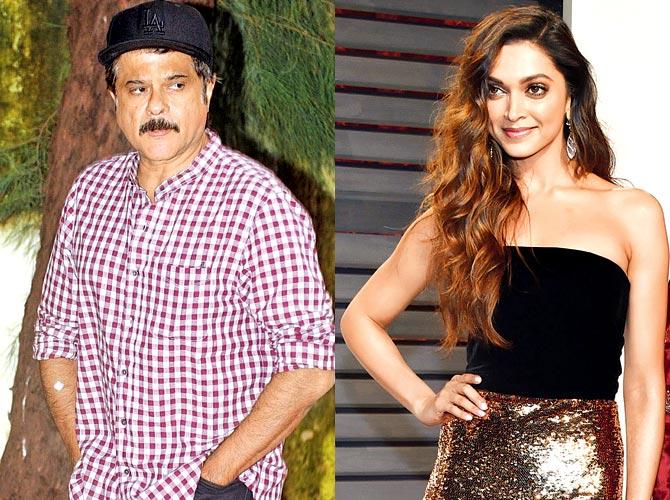 Anil Kapoor and Deepika Padukone