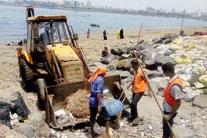Mumbai: Anti-erosion rocks clogging Mahim beach