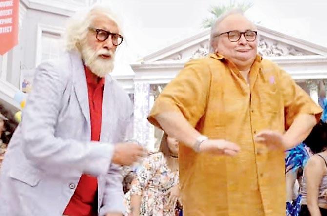 Bachchan and Kapoor in a still from 102  Not Out
