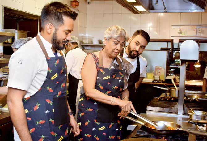 Chef Zacharias and Iti Mishra with Shannon Lawrence