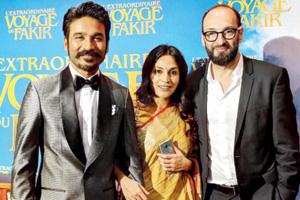 Dhanush and wife Aishwarya at his film's premiere in Paris