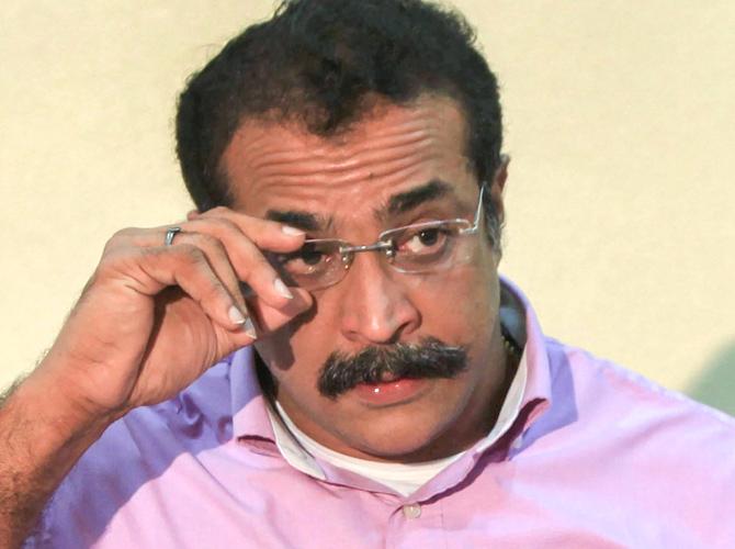 File photo dated May 11, 2015, shows former joint commissioner of police (Crime), Himanshu Roy at a press conference in Mumbai. Roy allegedly committed suicide by shooting himself at his home on Friday. Pic/PTI