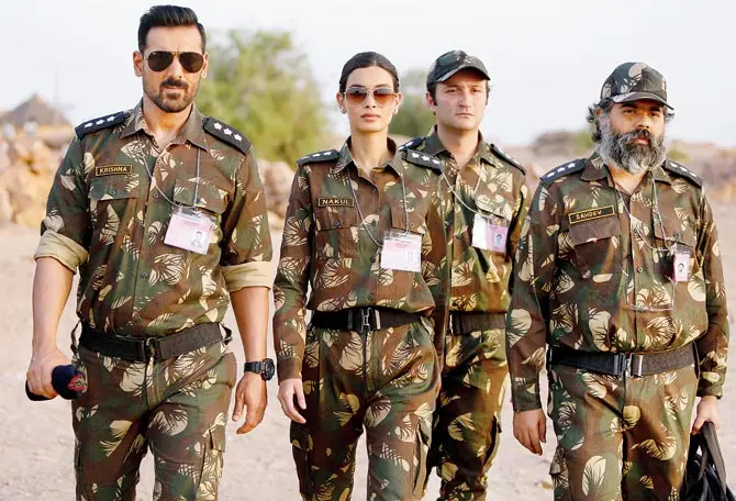 John Abraham and Diana Petty in a still from Parmanu 