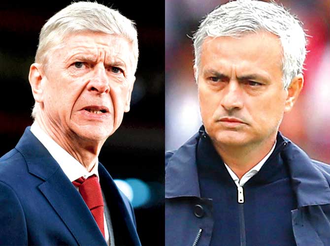 Arsene Wenger and Jose Mourinho