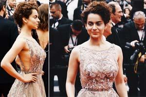 Cannes 2018: Kangana Ranaut stuns in sheer, backless gown for red carpet debut