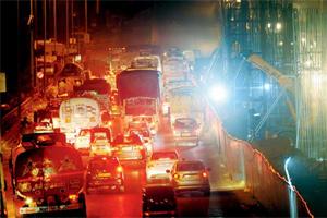 Devendra Fadnavis at foundation ceremony, but Kopri bridge work still awaits NOC