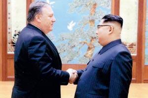 Mike Pompeo returning from Nort Korea with detainees
