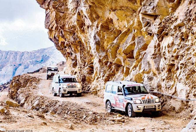 Five women drove the cars to Mustang
