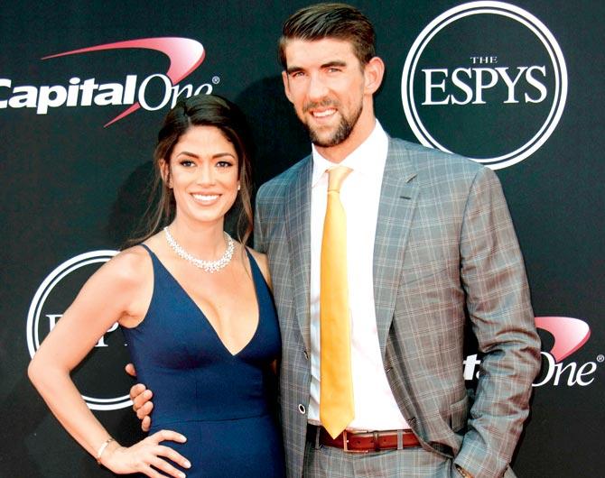 Michael Phelps with wife Nicole