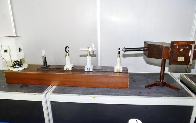 The spectrometer was used to observe the Raman Effect in action