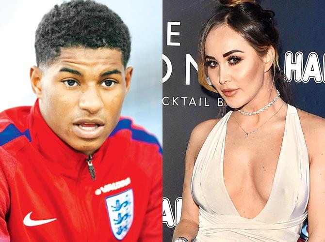 Marcus Rashford and Lauryn Goodman