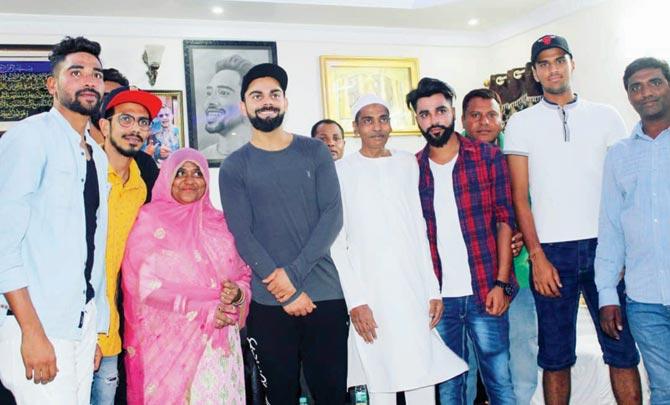 Mohammed Siraj and Virat Kohli