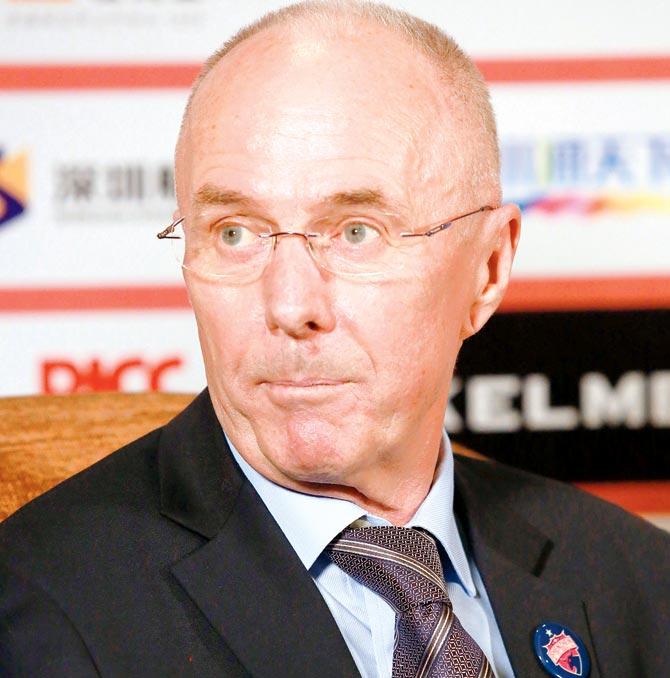 Former England footballer manager Sven-Goran Eriksson