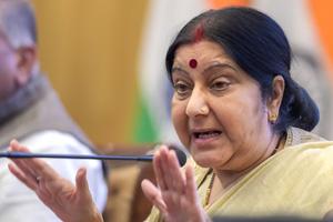 Sushma apologises for comments that Modi addressed Indians in Janakpur in Nepal