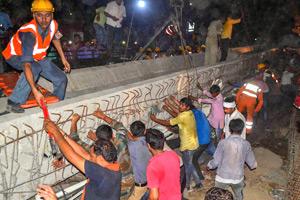 At least 18 killed as under-construction flyover collapses in Varanasi